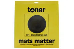 tonar Black leather mat Čierna