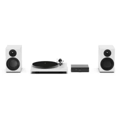 ProJect Colourful Audio System E - All-in-one Hi-Fi systém s gramofónom Satin White
