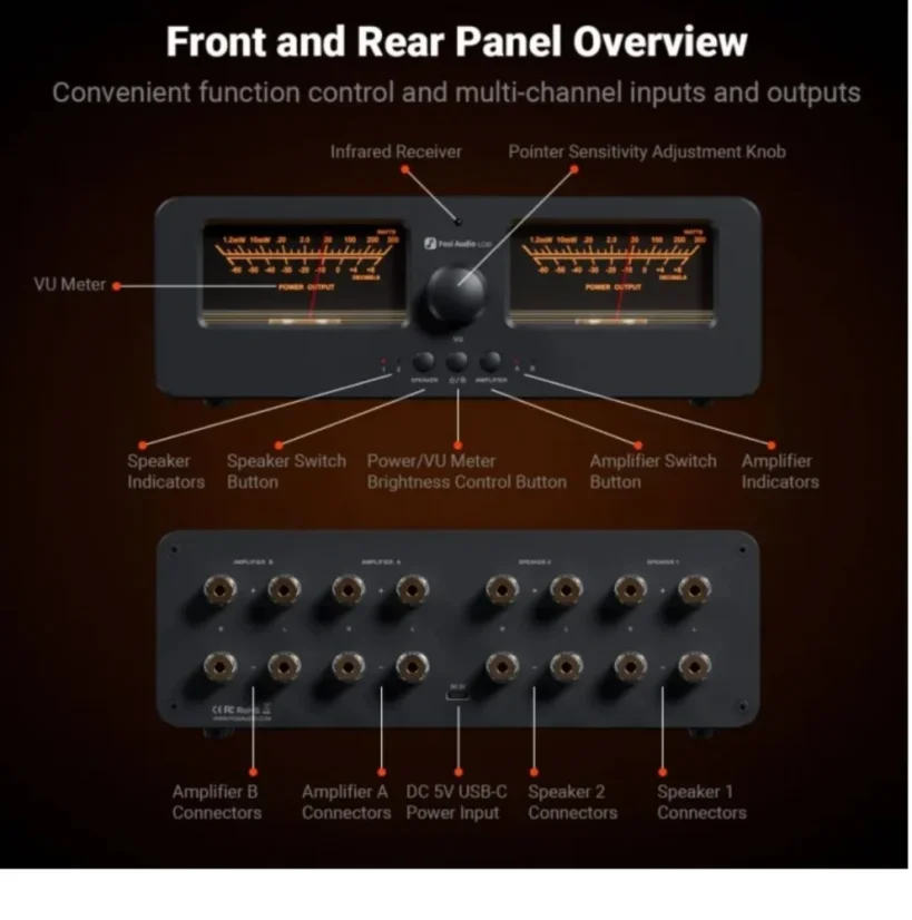 Fosi Audio LC30 Čierna