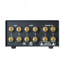 Dynavox AMP-S MKII prepínač zosilňovačov a reproduktorov Strieborný