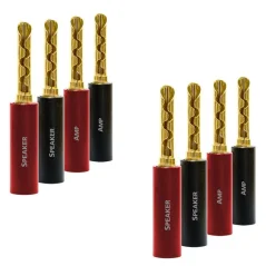 Audioquest SureGrip 100 BFA banana pozlátené (set 8ks) gold