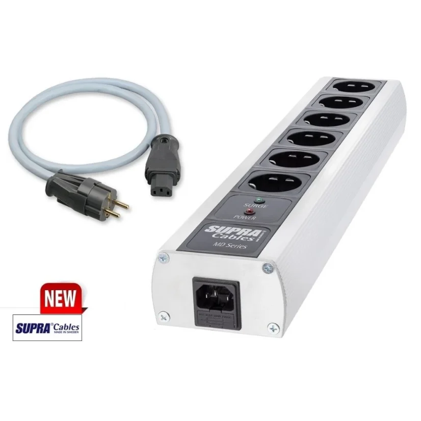 SUPRA Mains Block MD06-EU/SP Mk3.1 + SUPRA LoRad 2.5 CS-EU - 10-16A SUPRA Mains Block MD06-EU/SP Mk3.1 + SUPRA LoRad 2.5 CS-EU - 10-16A