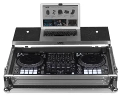 UDG Ultimate Flight Case Pioneer DDJ-1000 Silver Plus (Laptop shelf + Wheels)