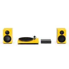ProJect Colourful Audio System E - All-in-one Hi-Fi systém s gramofónom Satin Yellow