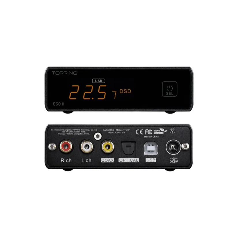 Topping E30 II Čierna
