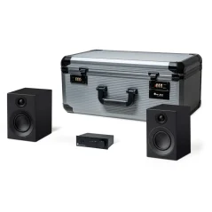 ProJect TRAVEL SET - Praktický audio systém v cestovnom / darčekovom balení Čierna