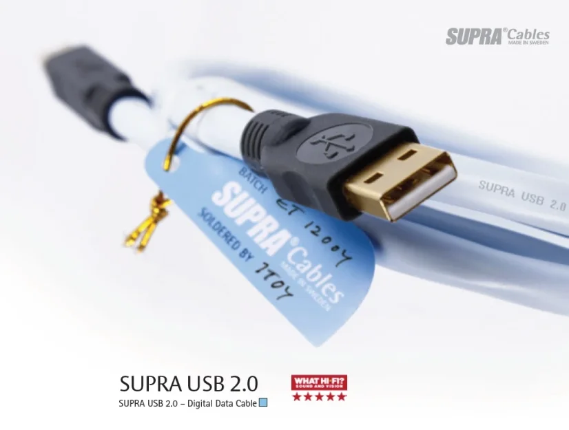 SUPRA  USB 2.0 A-B Cable  2.0 m