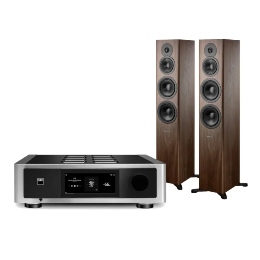 STEREOSET NAD M33 V2 + Dynaudio Evoke 50 Walnut Wood STEREOSET NAD M33 V2 + Dynaudio Evoke 50 Walnut Wood