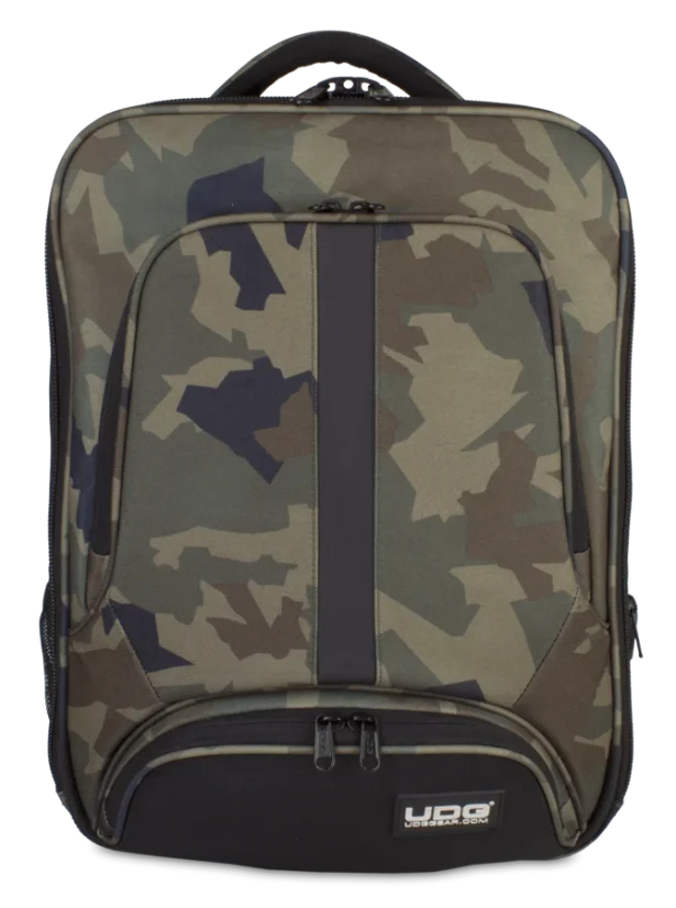 UDG Ultimate Backpack Slim Black Camo, Orange inside