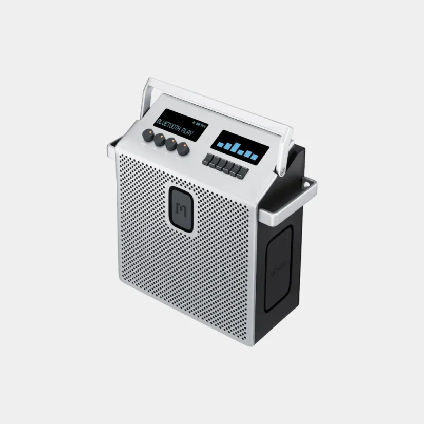 Mondo Speaker Medium Metal Grey