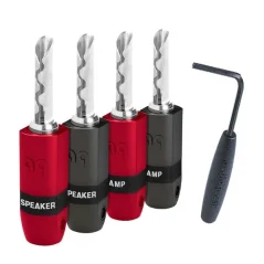 Audioquest SUREGRIP 300 BFA BANANA SILVER (SET 4KS) silver