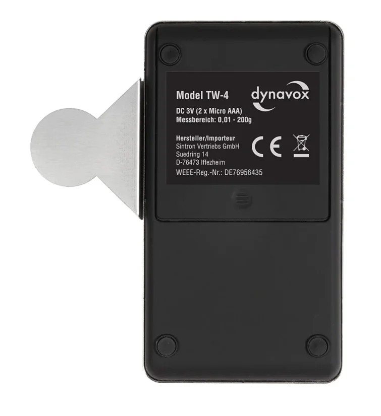 Dynavox TW-4 – digitálna váha na meranie prítlaku gramofónu