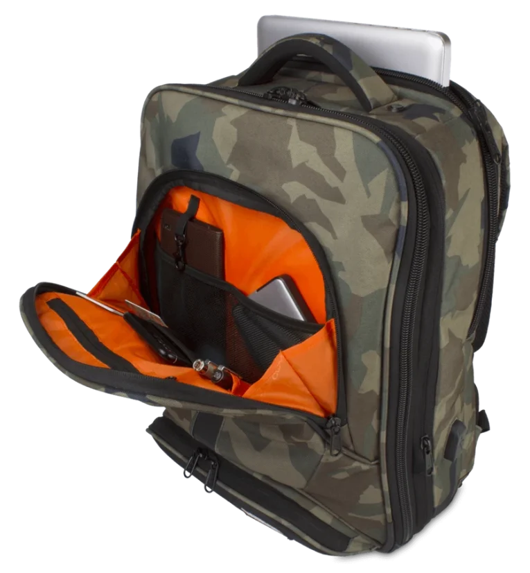 UDG Ultimate Backpack Slim Black Camo, Orange inside