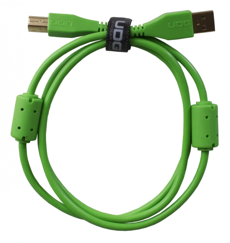 UDG Ultimate Audio Cable USB 2.0 A-B Green Straight 1m