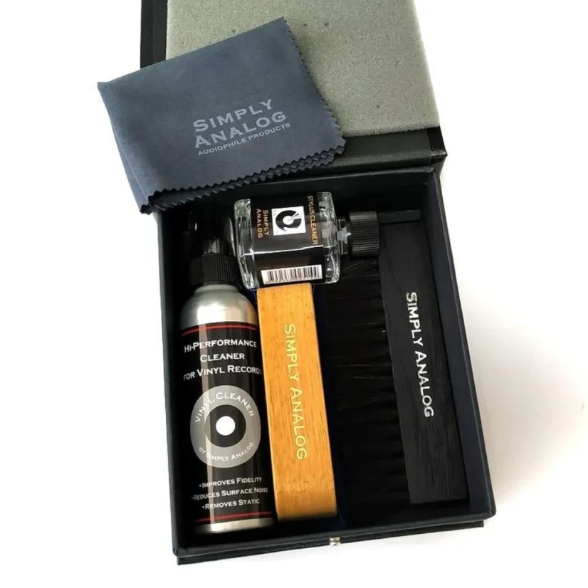 Simply Analog VINYL RECORD CLEANING BOX SET WOOD