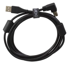 UDG Ultimate Audio Cable USB 2.0 A-B Black Angled 1m