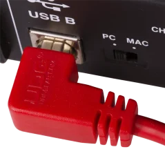 UDG Ultimate Audio Cable USB 2.0 A-B Red Angled 1m