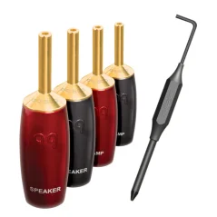 Audioquest 500 Series Banana (set 6ks) pozlátené