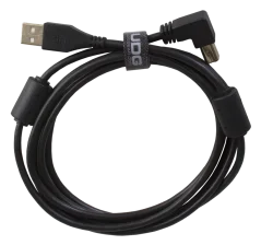UDG Ultimate Audio Cable USB 2.0 A-B Black Angled 1m
