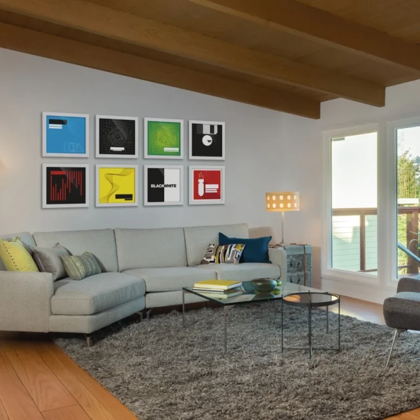 Glorious Vinyl Frame Set  White