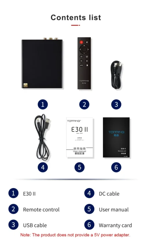 Topping E30 II Čierna