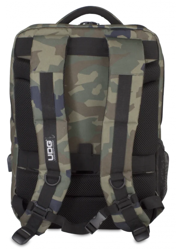 UDG Ultimate Backpack Slim Black Camo, Orange inside