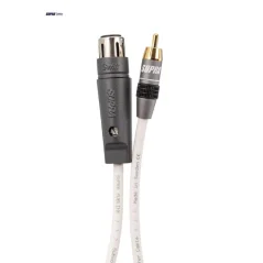 SUPRA  SUBLINK 1XLR/F-1RCA WHITE 4 M