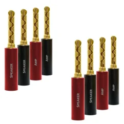 Audioquest SureGrip 100 BFA banana pozlátené (set 8ks) gold