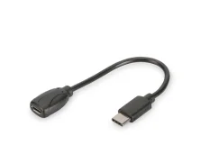 Digitus USB-C - USB micro B samica 0.15m