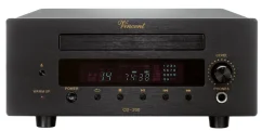 Vincent CD-200 – hybridný CD prehrávač s elektrónkovým výstupným stupňom čierny