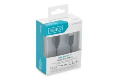 Digitus USB-C - USB micro B samica 0.15m