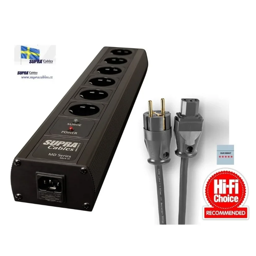 SUPRA  LoRad MD06-EU/SP SPC BLACK - Silver Edition + SUPRA LoRad 2.5 CS-EU Silver