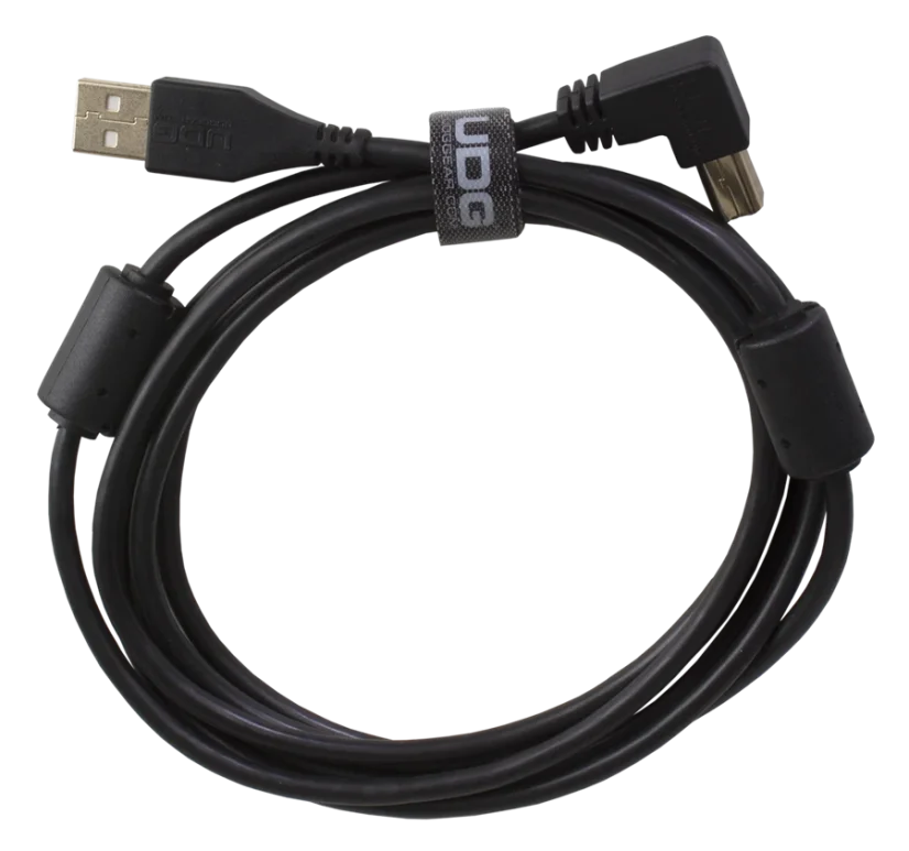 UDG Ultimate Audio Cable USB 2.0 A-B Black Angled 1m