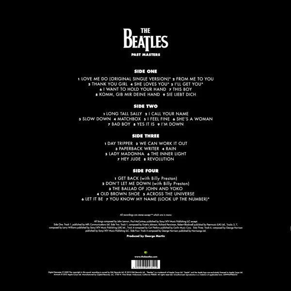 VINYL Beatles • Past Master (2LP)