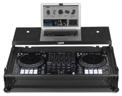 UDG Ultimate Flight Case Pioneer DDJ-1000 Black Plus (Laptop shelf + Wheels)