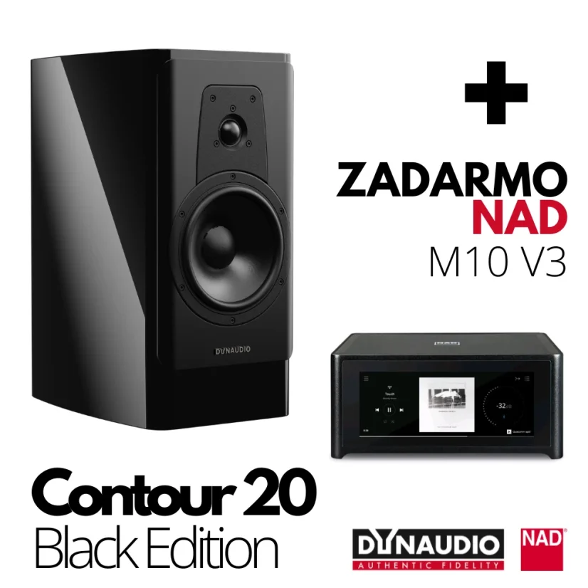 Dynaudio Contour 20 Black Edition +  ZADARMO NAD M10 V3 v hodnote 2500€