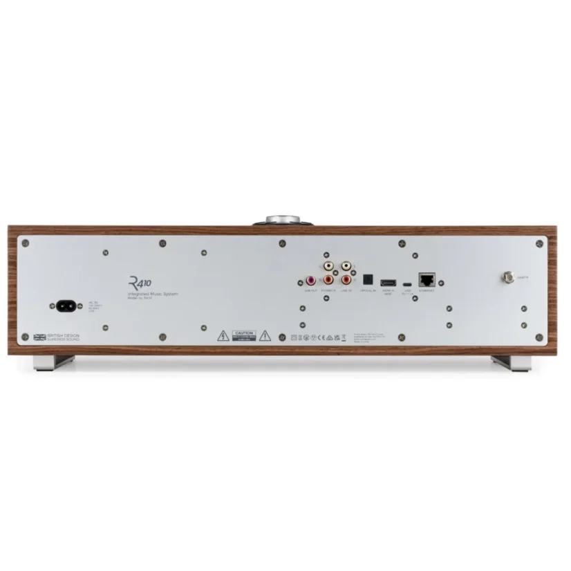 Ruark Audio R410 Fused walnut veneer cabinet and grille