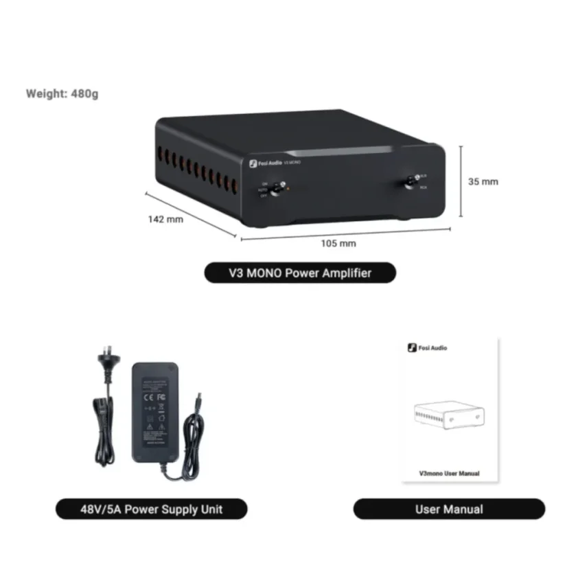 Fosi Audio V3 Mono-48V