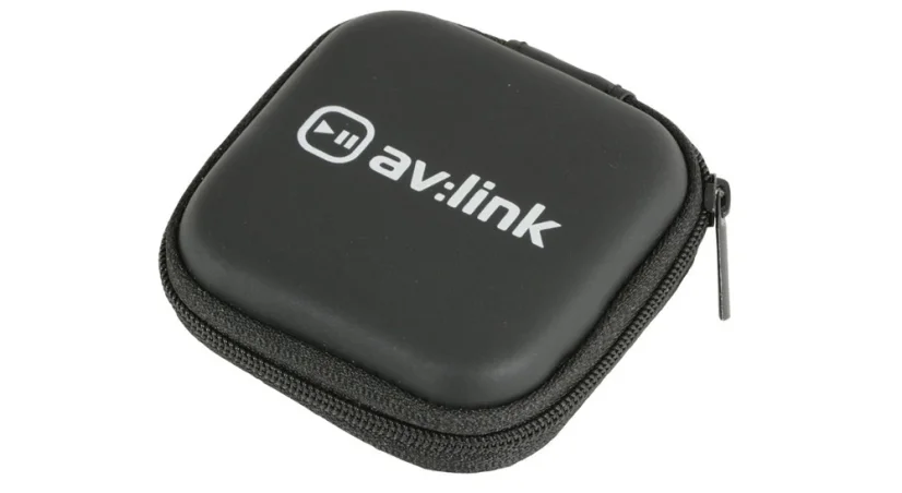 av:link sluchátka In-Ear Magnetic, hands free, černá metalíza