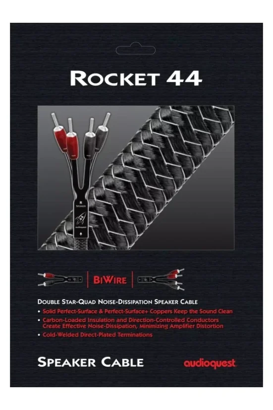 Audioquest Rocket 44 SBV banánky - Silver 2m
