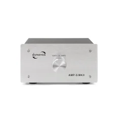 Dynavox AMP-S MKII prepínač zosilňovačov a reproduktorov Strieborný