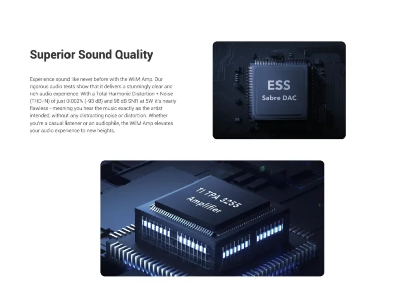 WiiM Amp (vystavený demo kus)  Šedá