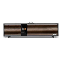 Ruark Audio R410 Satin Charcoal with Walnut grille