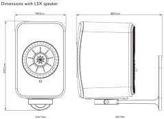 KEF B1 pro KEF LSX Čierna