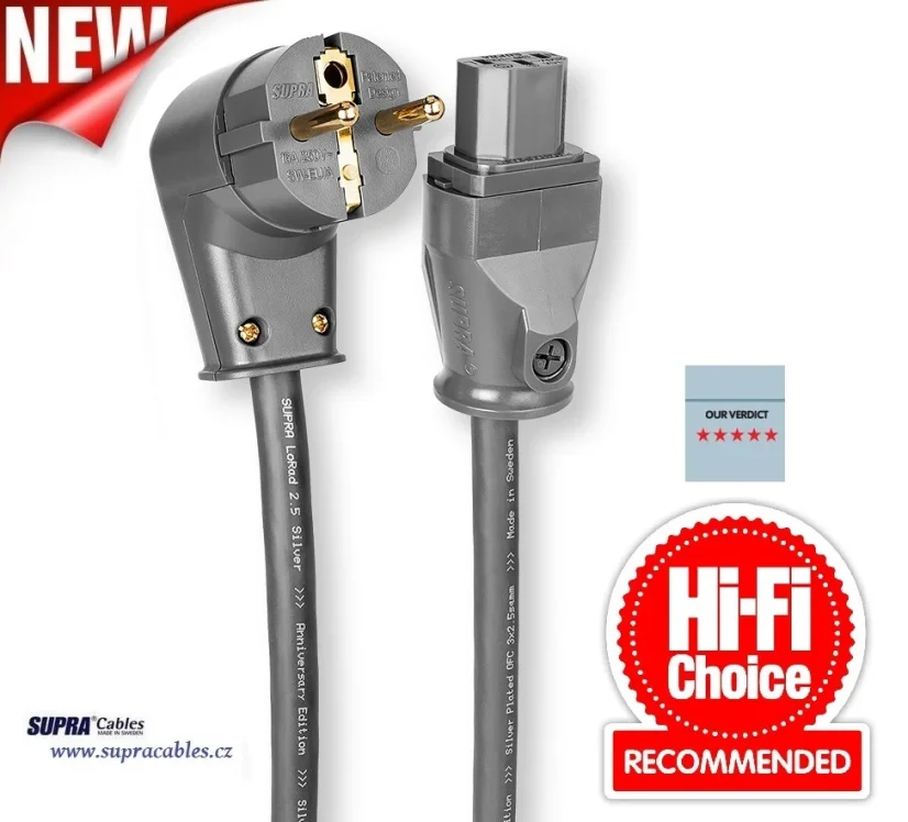 SUPRA  LoRad 2.5 CS-EU Silver Anniversary - 10-16A BENT 1,5m