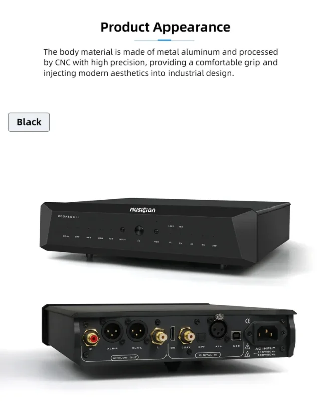 Musician Audio Pegasus II R2R DAC Čierna