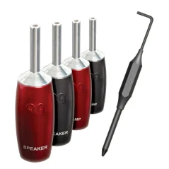 Audioquest SureGrip507 BFA banana silver ( set 4 ks ) 