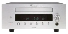 Vincent CD-200 – hybridný CD prehrávač s elektrónkovým výstupným stupňom strieborný