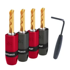 Audioquest SUREGRIP 300 BFA BANANA GOLD (SET 4KS)