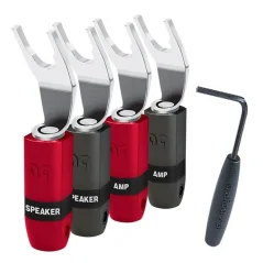 Audioquest SUREGRIP 300 BFA  SPADE SILVER (SET 4KS)